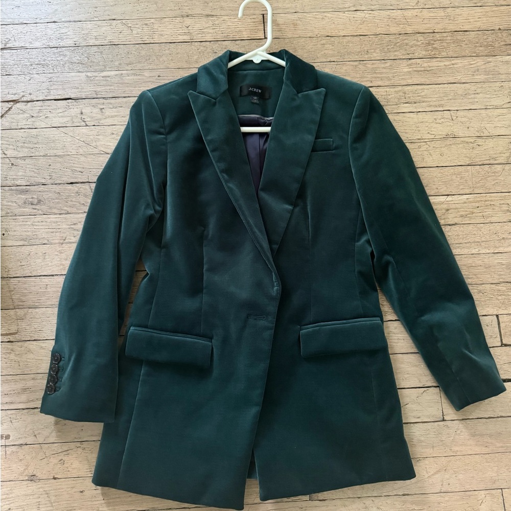 NEVER WORN J Crew Velvet Blazer